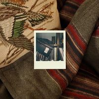 Caamp x Faherty – Woven Blanket (Olive River Stripe)