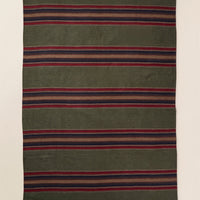 Caamp x Faherty – Woven Blanket (Olive River Stripe)