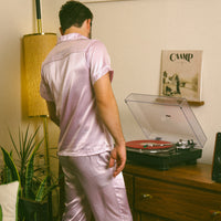 Lavender Silky Pajamas