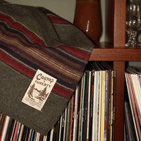 Caamp x Faherty – Woven Blanket (Olive River Stripe)