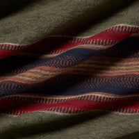 Caamp x Faherty – Woven Blanket (Olive River Stripe)