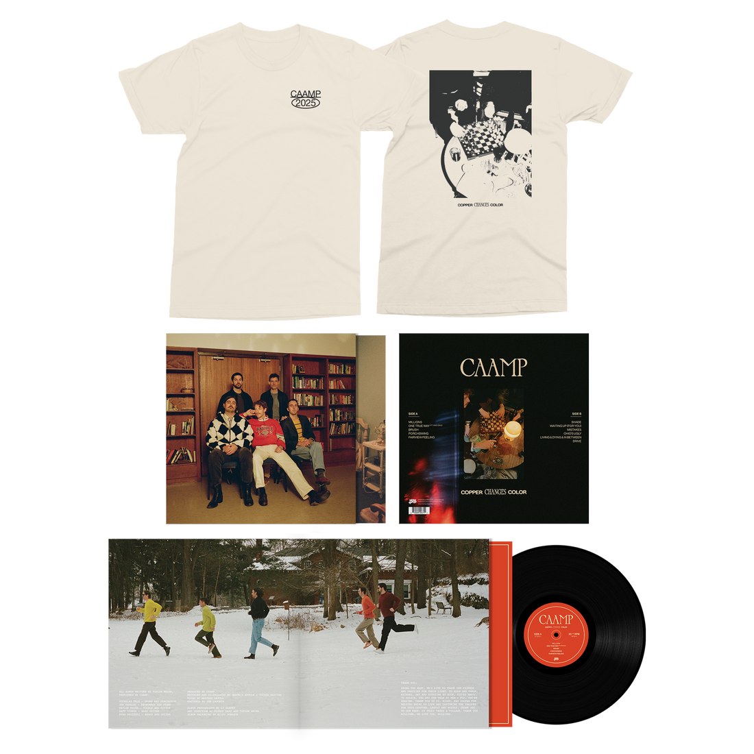 Copper Changes Color - Black 180 Gram UNSIGNED LP + Tee Fan Pack