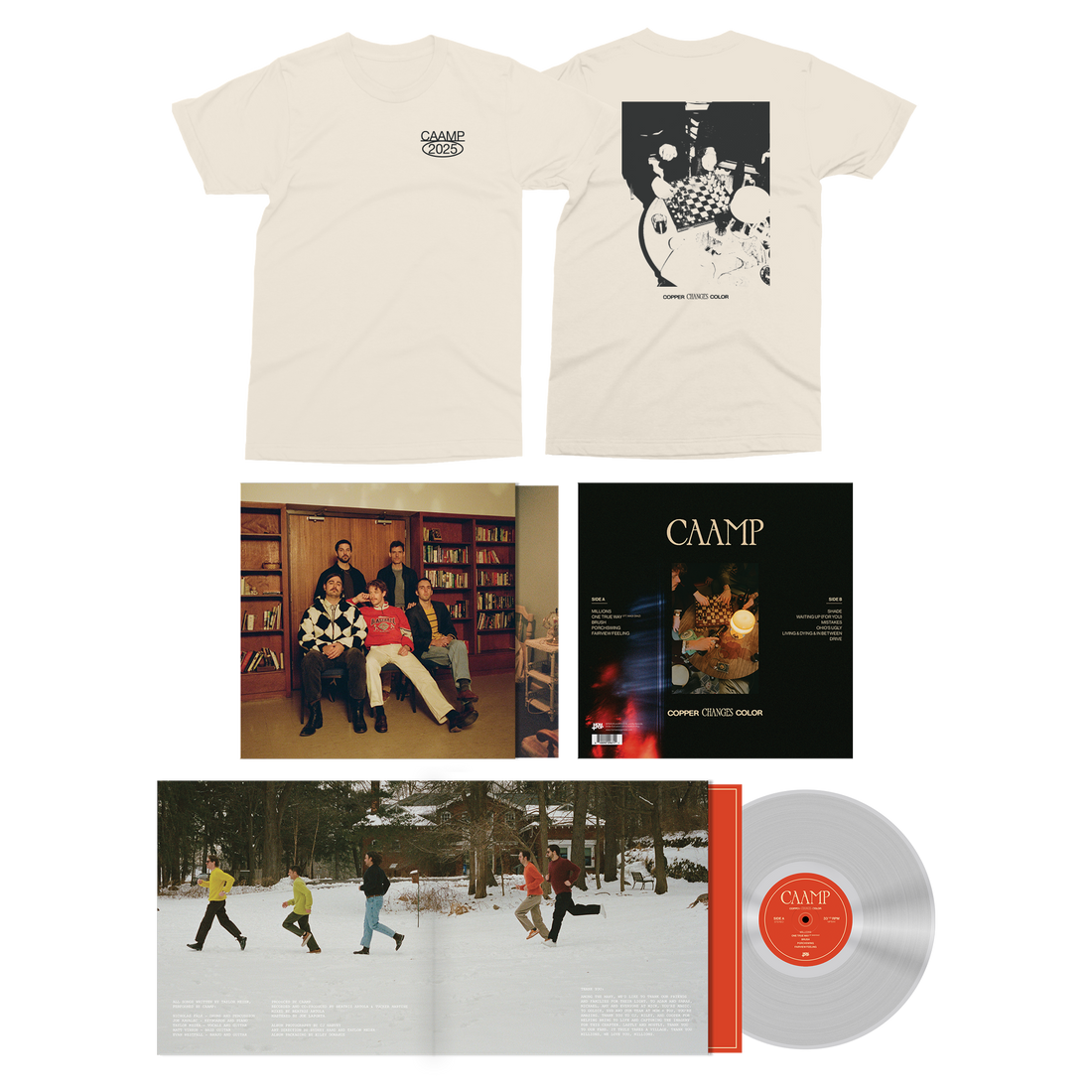 Copper Changes Color - Clear UNSIGNED LP + Tee Fan Pack