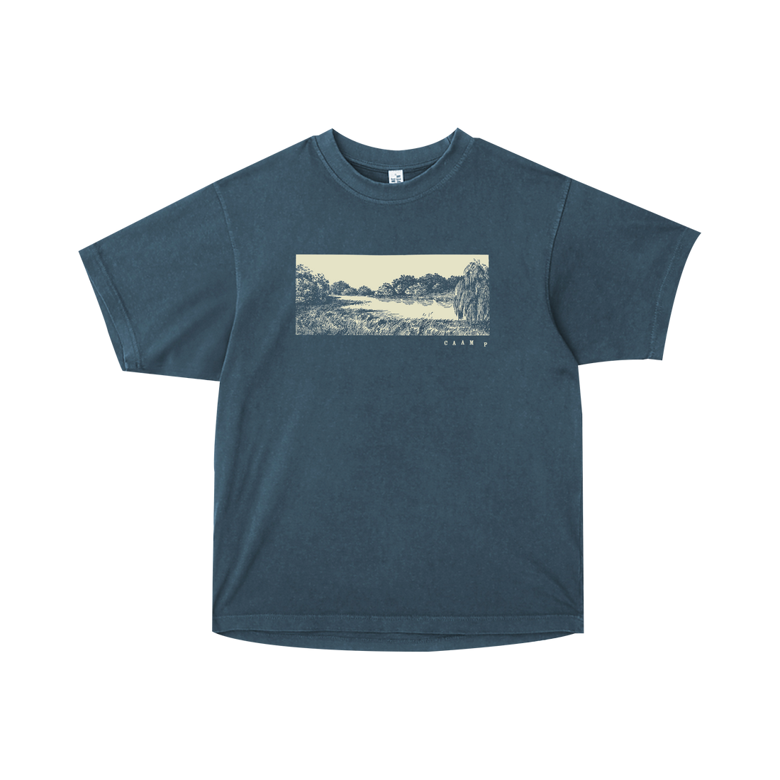 Lake Sketch Tee (Midnight Navy)