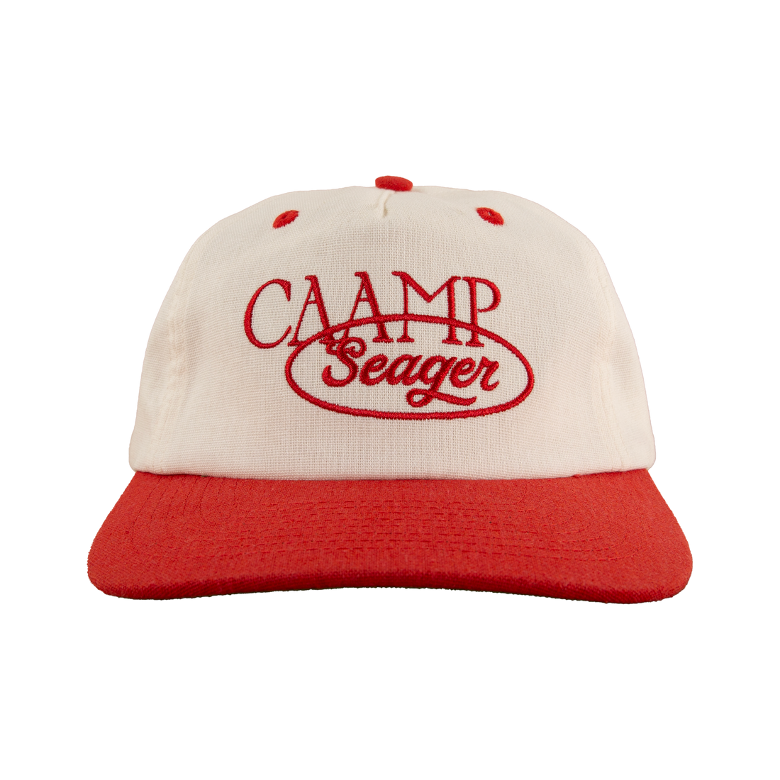 Seager x Caamp Hemp Snapback (Cream/Red)